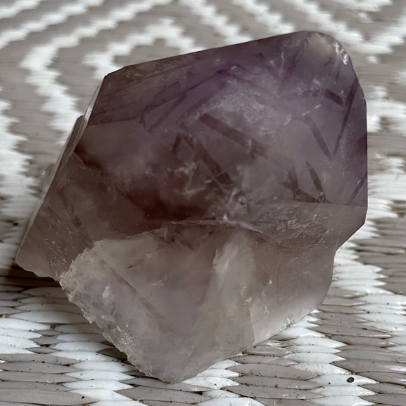 Lg Smokey Amethyst Quartz Crystal Point | Amethyst Smoky Quartz from S Africa - Picture 6 of 9